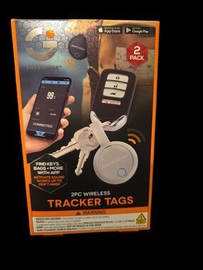 SmartGear 2-Pack Wireless Tracker Tags - White